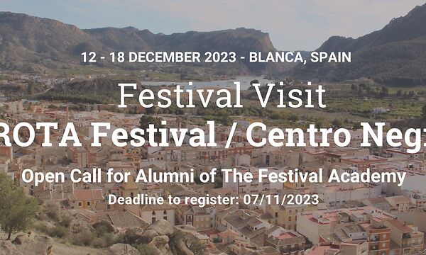 Join the Festival Visit - ROTA Festival / Centro Negra in Spain