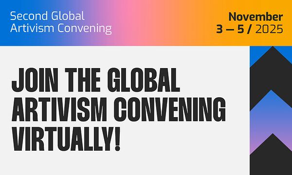 Join the Second Global Artivism Convening virtually! 3-5 November