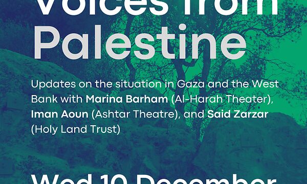 Voices From Palestine: 10 December - Registrations open now!