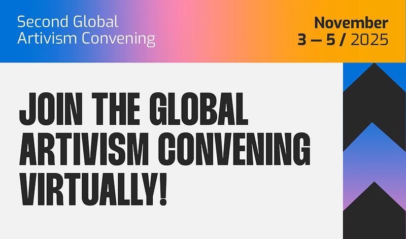 Join the Second Global Artivism Convening virtually! 3-5 November